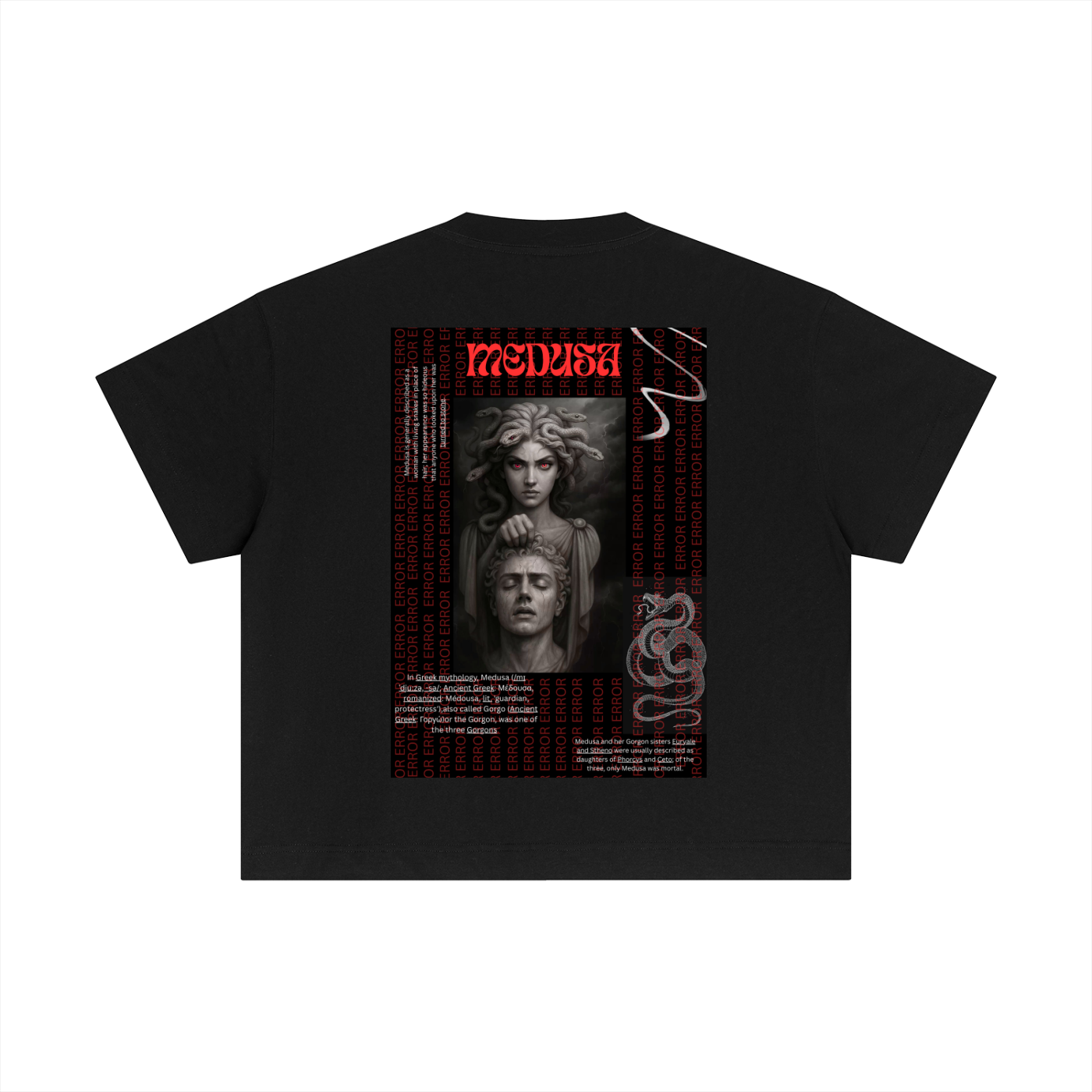 Essential Cotton Boxy  Unisex  Madusa T-Shirt