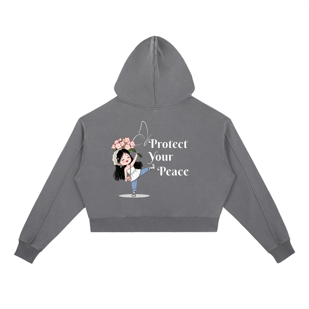 Vintage Washed Heavyweight  Womem Hoodie