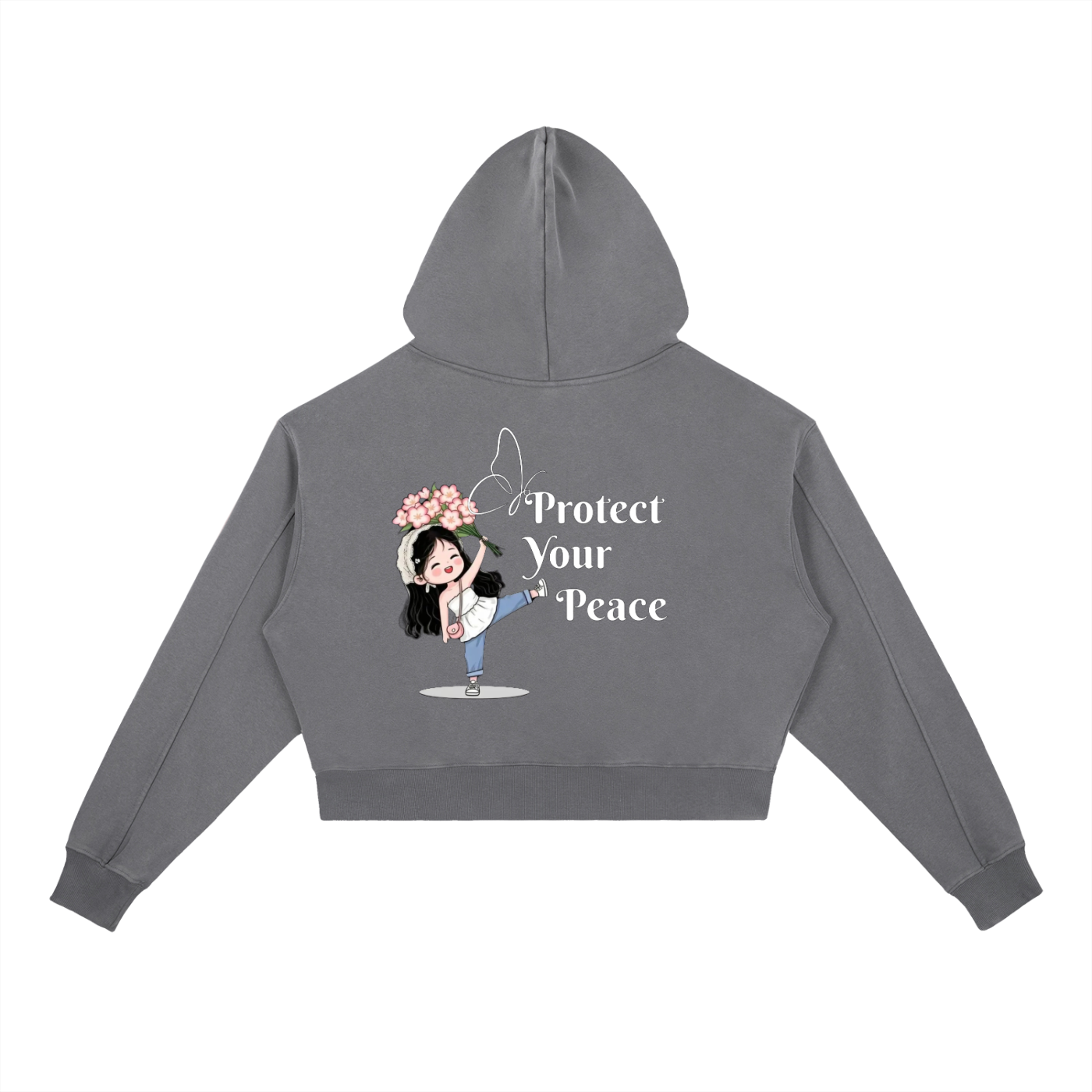 Vintage Washed Heavyweight  Womem Hoodie