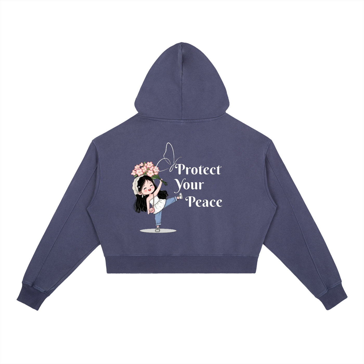 Vintage Washed Heavyweight  Womem Hoodie