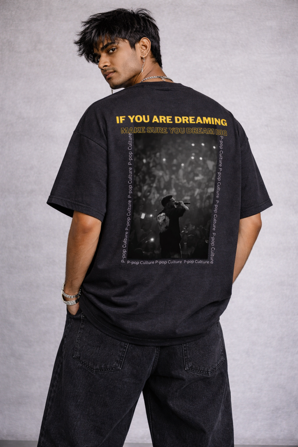 Vintage Wash Cotton  Karan Aujla T-Shirt