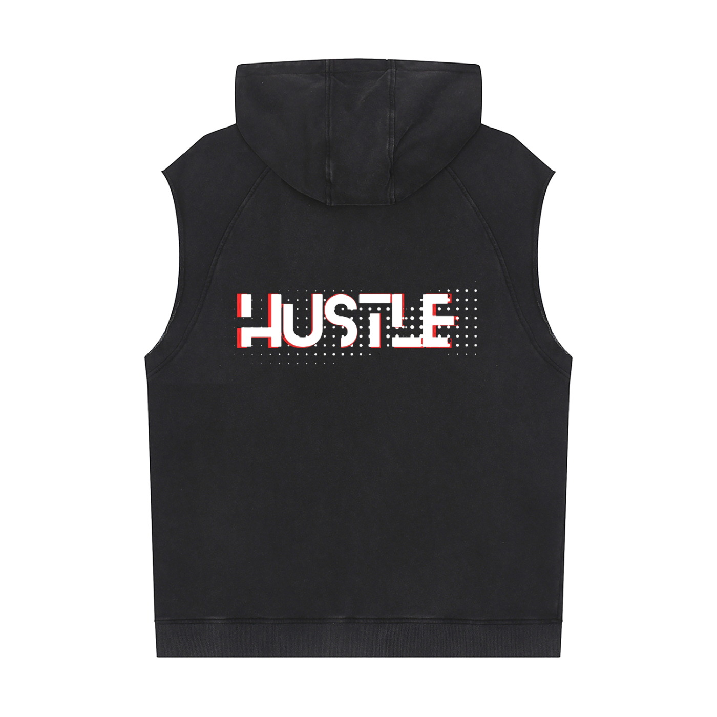 Snow Washed Sleeveless Hoodie