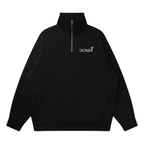 Quarter-Zip Drop Shoulder Doaba Sweatshirt