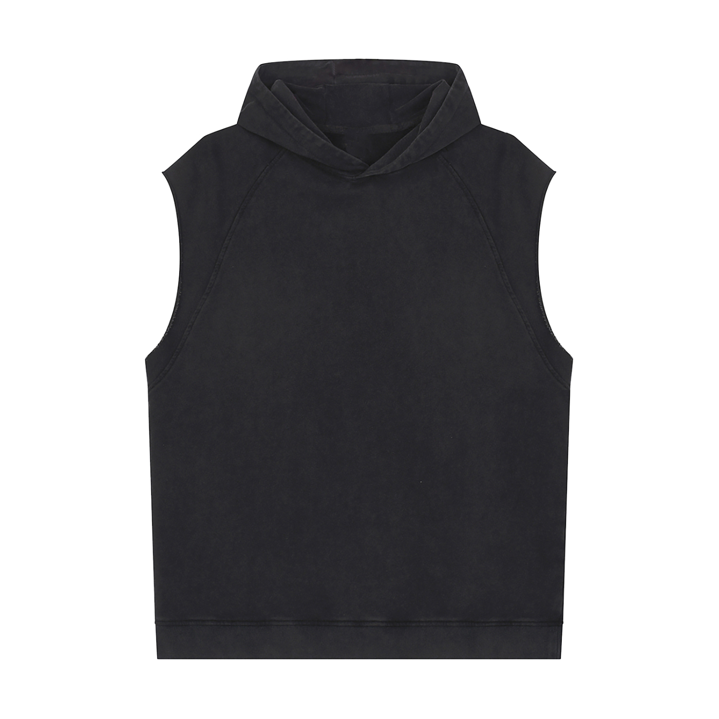 Snow Washed Sleeveless Hoodie
