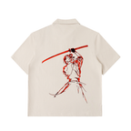 Half-Zip Cotton Sumurai Unisex Polo Shirt