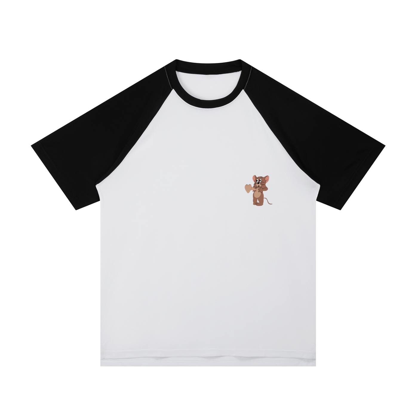 Contrast Raglan Sleeve Mesh Unisex T-Shirt