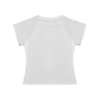 Solid Color Raglan Sleeve Crop Top