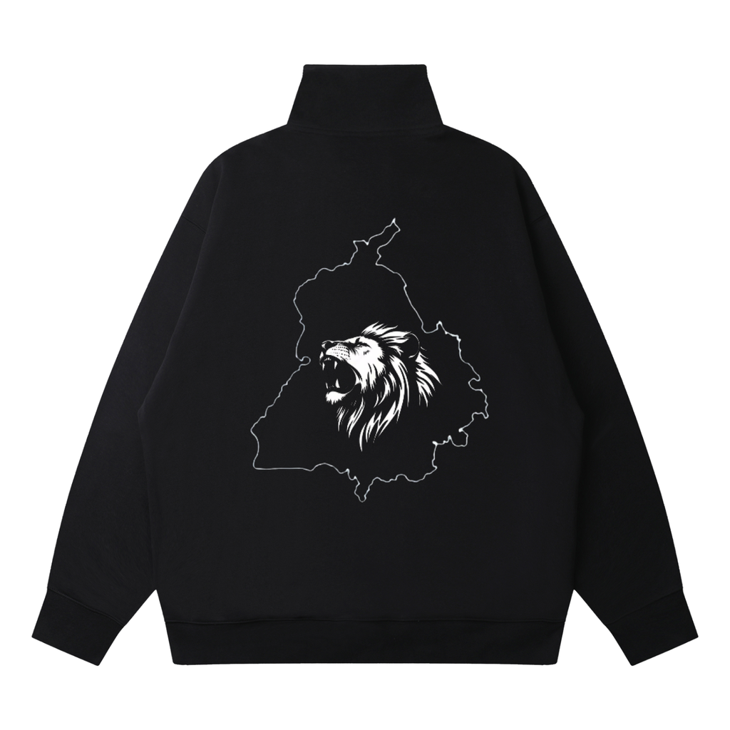 Quarter-Zip Drop Shoulder Doaba Sweatshirt