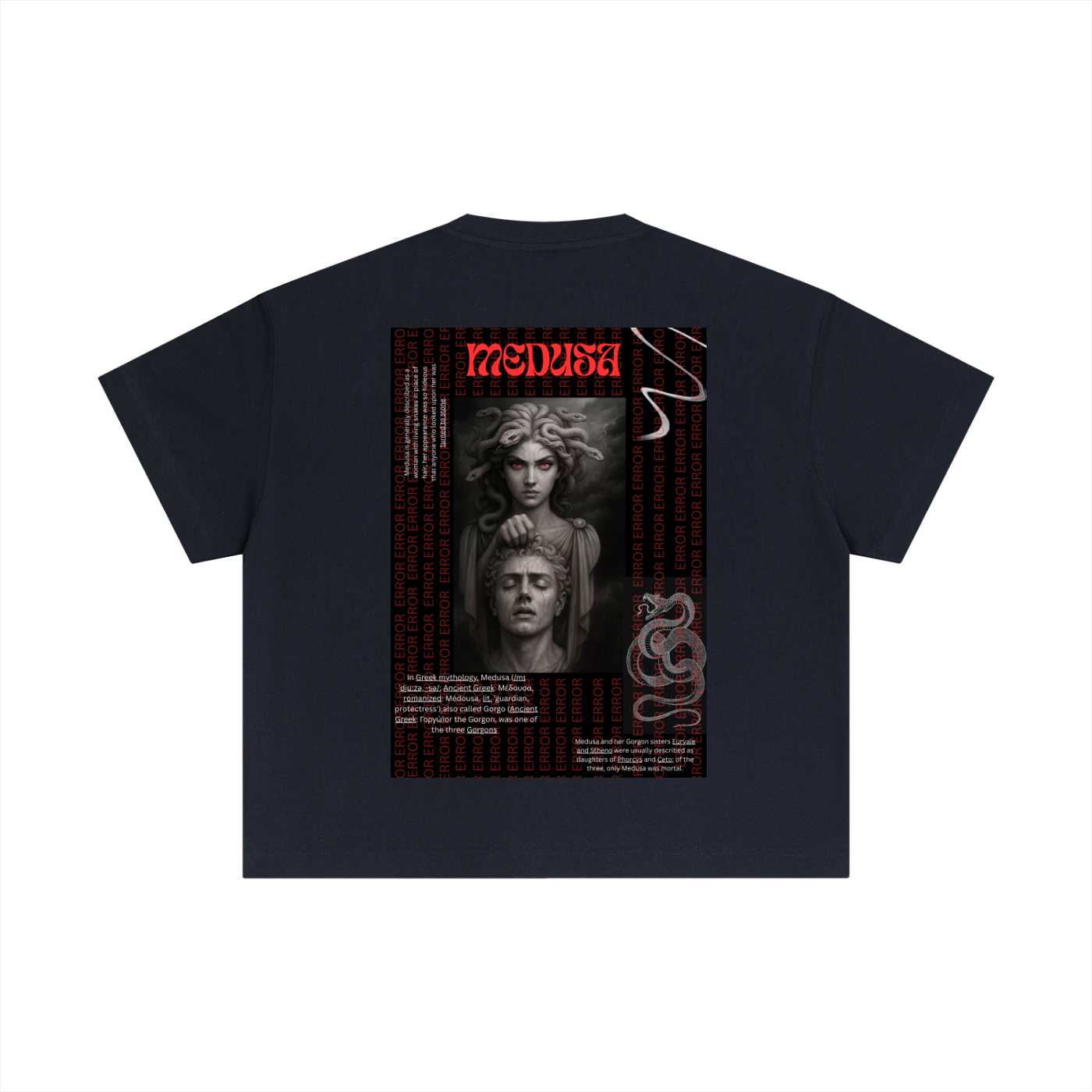 Essential Cotton Boxy  Unisex  Madusa T-Shirt