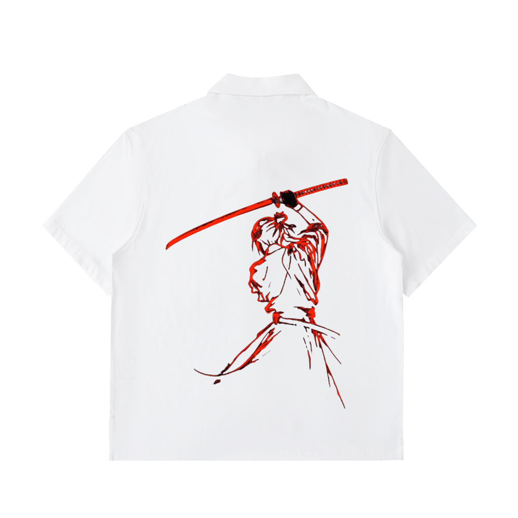 Half-Zip Cotton Sumurai Unisex Polo Shirt