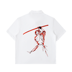 Half-Zip Cotton Sumurai Unisex Polo Shirt