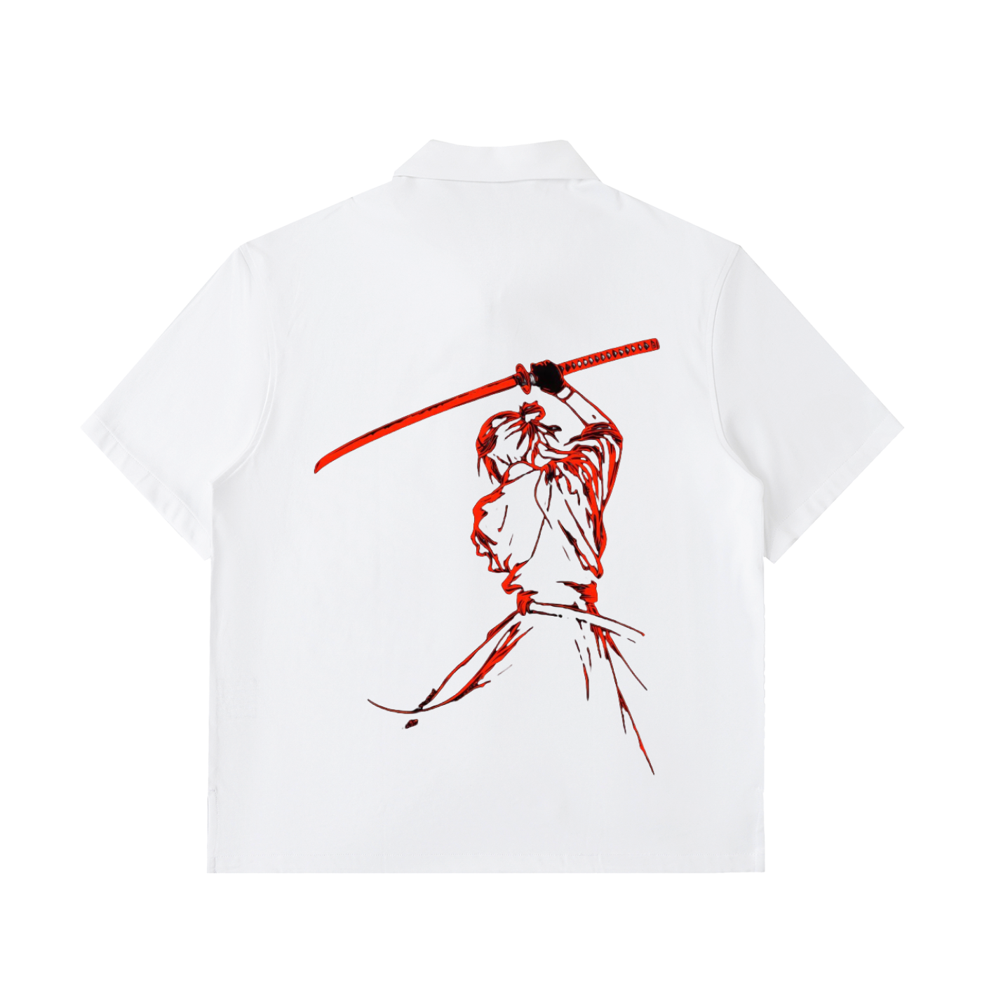 Half-Zip Cotton Sumurai Unisex Polo Shirt