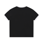 Contrast Edge Ribbed Crewneck Unisex T-Shirt