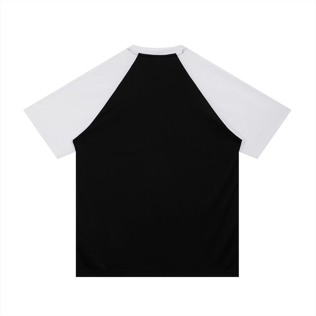 Contrast Raglan Sleeve Mesh Unisex T-Shirt