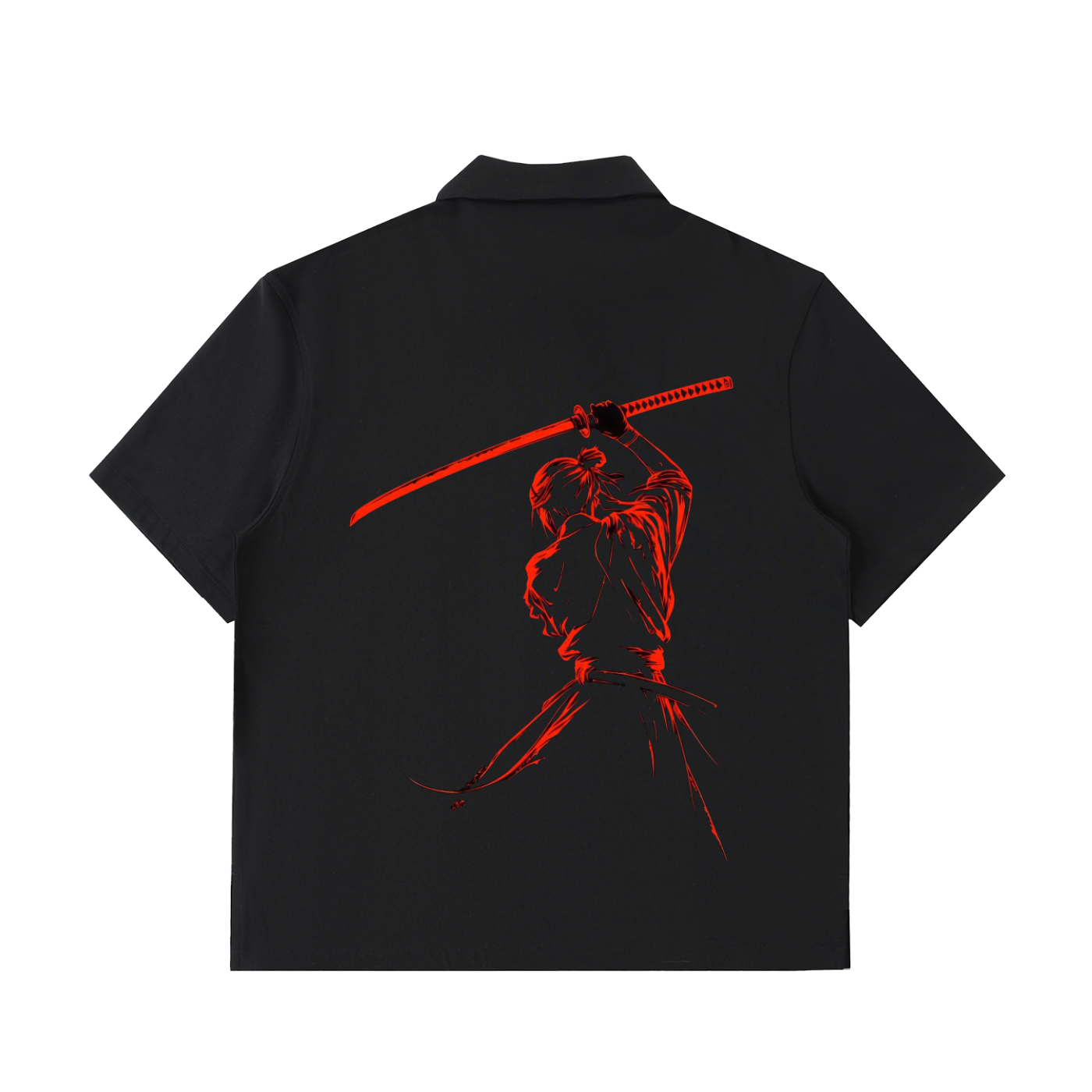 Half-Zip Cotton Sumurai Unisex Polo Shirt