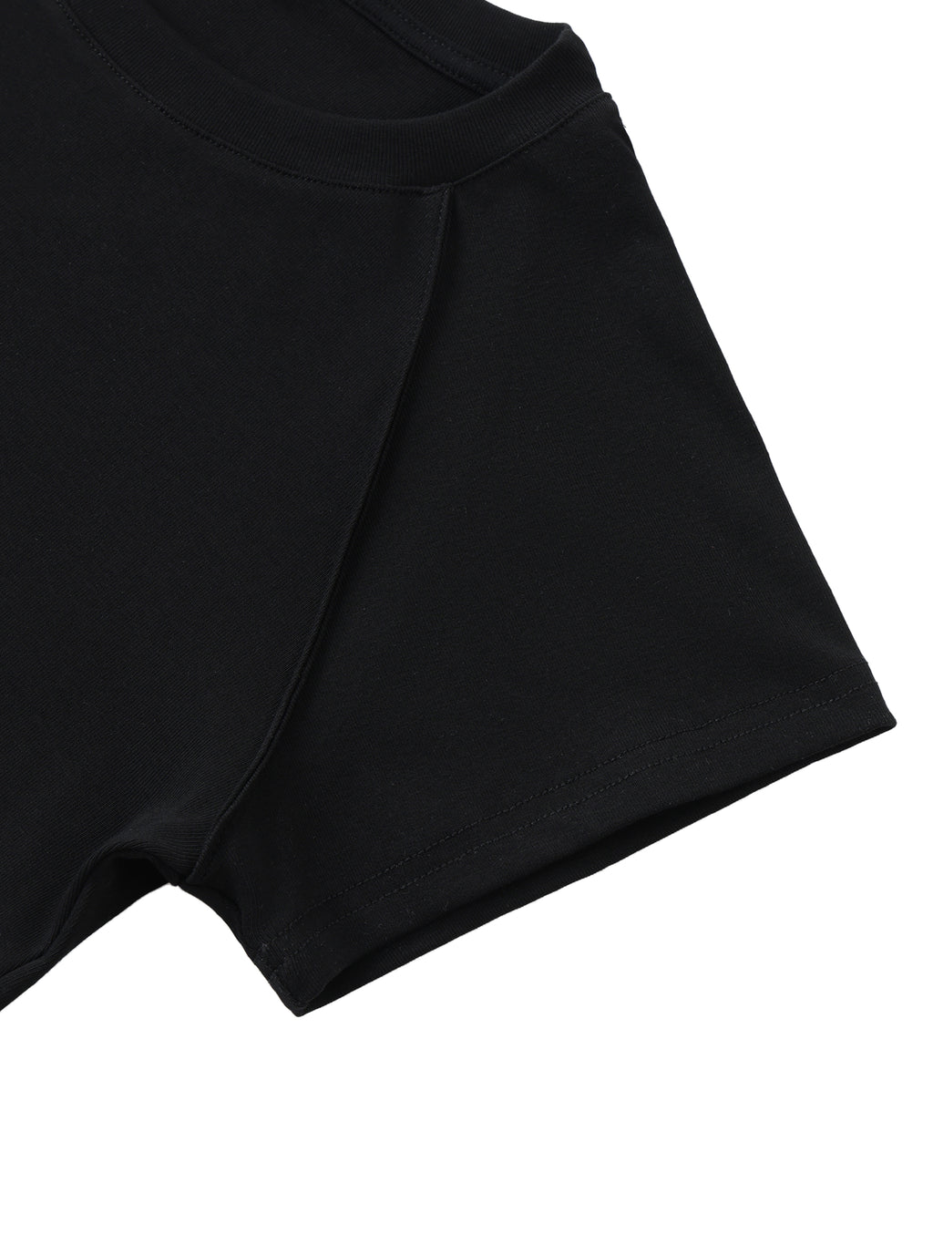 Solid Color Raglan Sleeve Crop Top